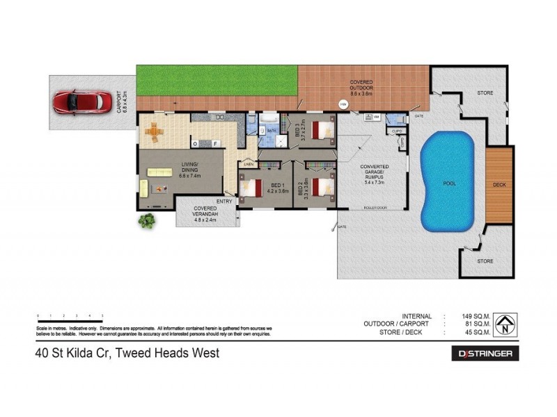 40 St Kilda Crescent, Tweed Heads West NSW 2485 Floorplan