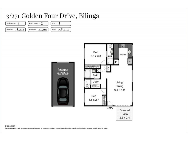 3/271 Golden Four Drive, Bilinga QLD 4225 Floorplan