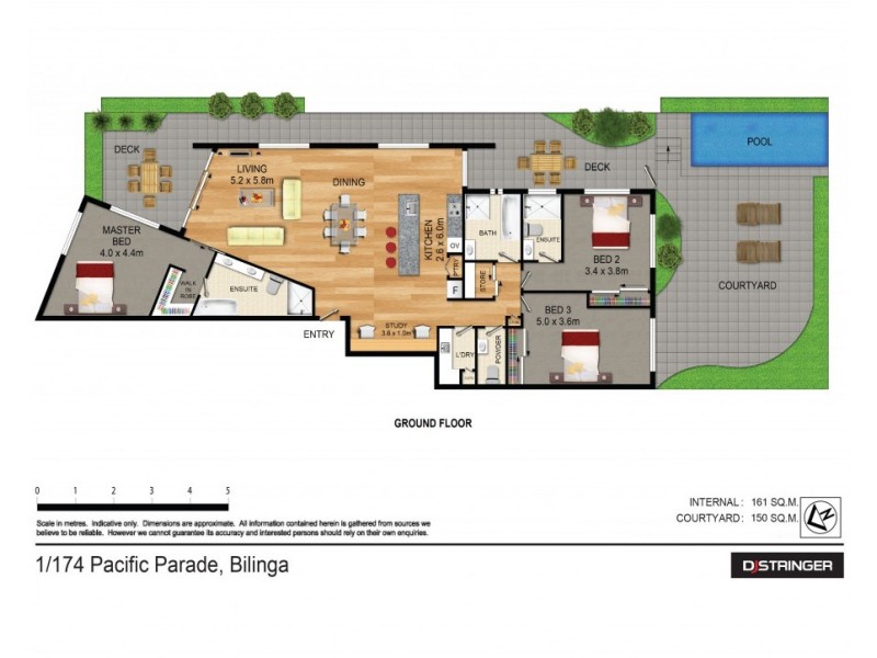 1/174 Pacific Pde – Bluewater on Pacific, Bilinga QLD 4225 Floorplan