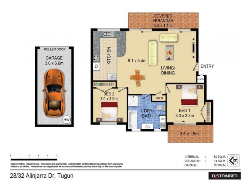 28/32 Alinjarra Drive, Tugun QLD 4224 Floorplan