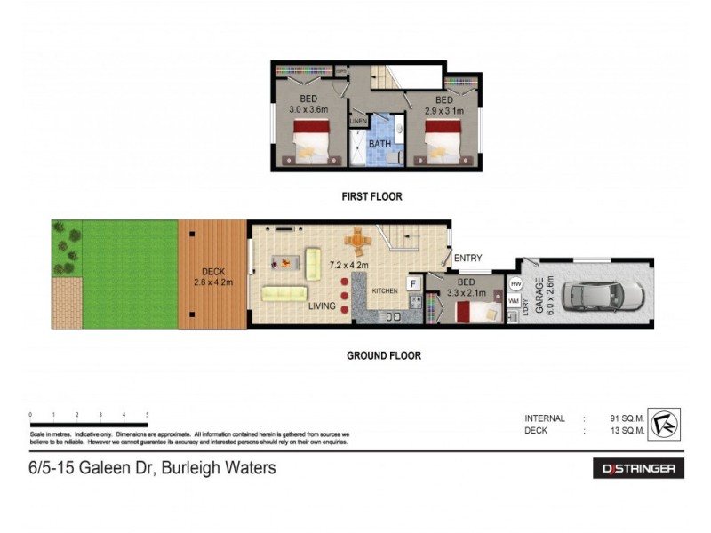 6/5-15 Galeen Drive, Burleigh Waters QLD 4220 Floorplan