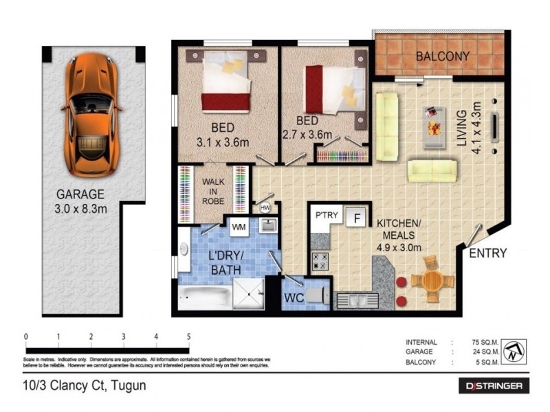 10/3 Clancy Court, Tugun QLD 4224 Floorplan