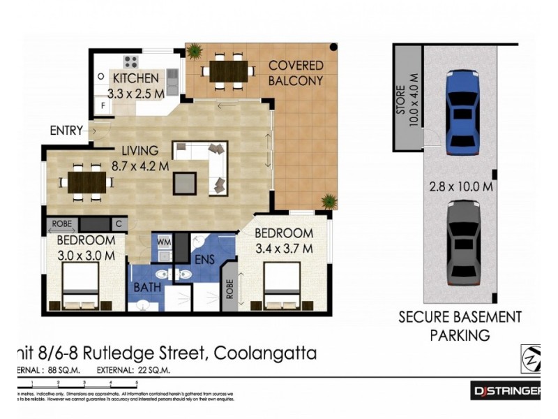 8/6 Rutledge Street, Coolangatta QLD 4225 Floorplan