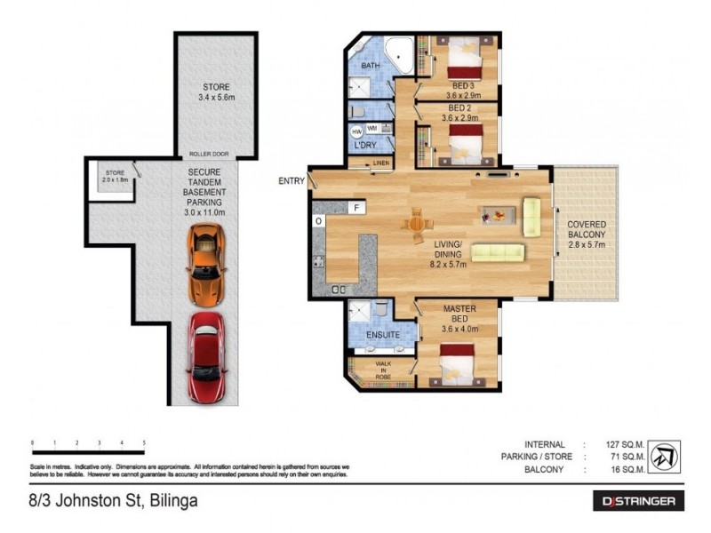 8/3 Johnston Street, Bilinga QLD 4225 Floorplan