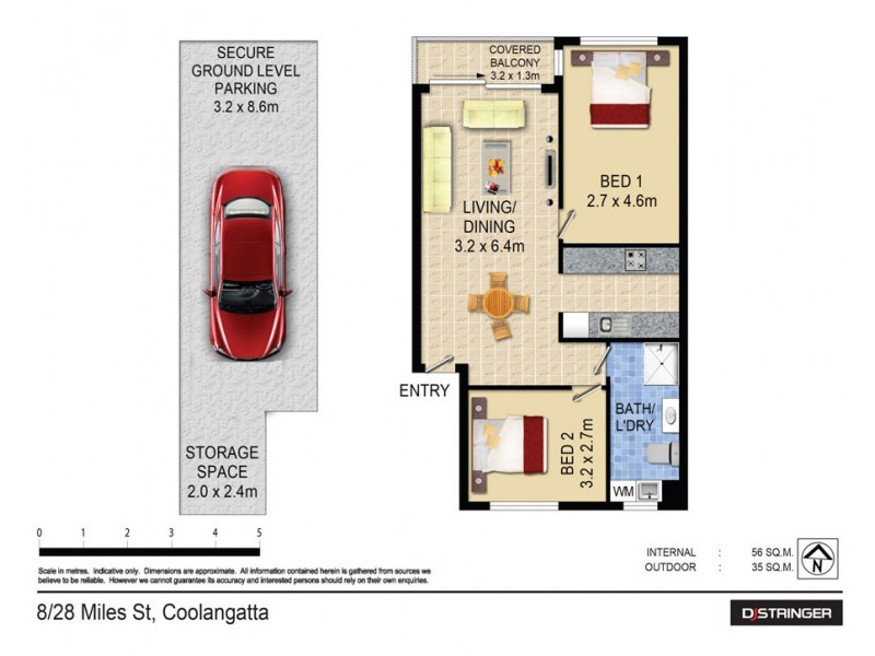 8/28 Miles Street, Coolangatta QLD 4225 Floorplan