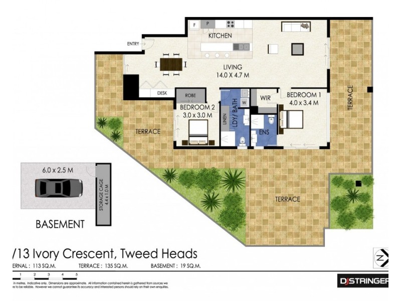 2/13 Ivory Crescent, Tweed Heads NSW 2485 Floorplan