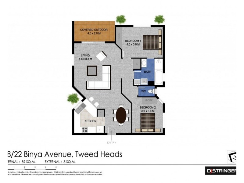 38/22 Binya Avenue, Tweed Heads NSW 2485 Floorplan