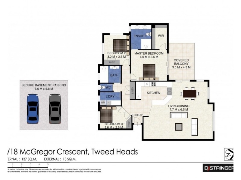 5/18 McGregor Crescent, Tweed Heads NSW 2485 Floorplan