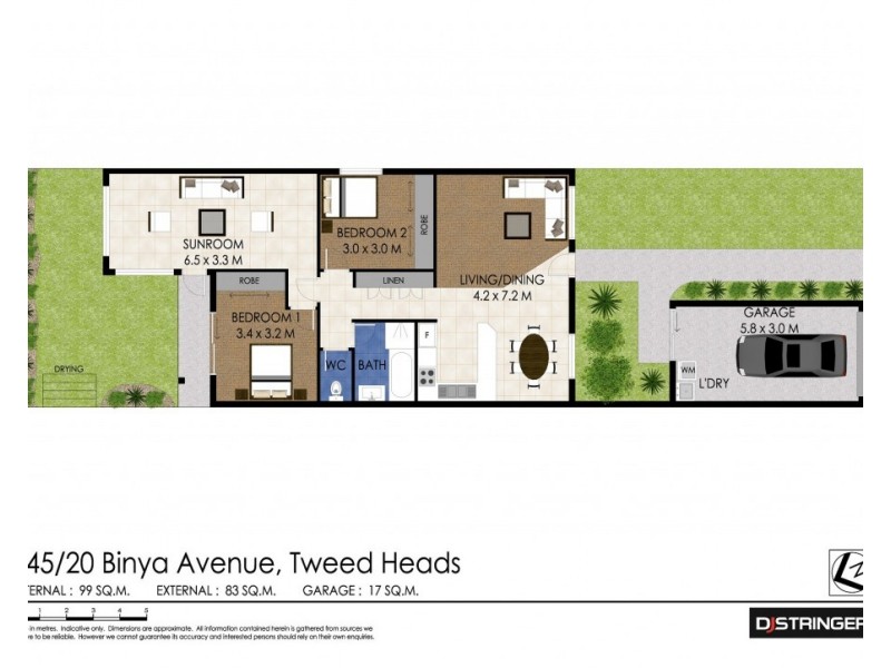 245/20 Binya Avenue, Tweed Heads NSW 2485 Floorplan