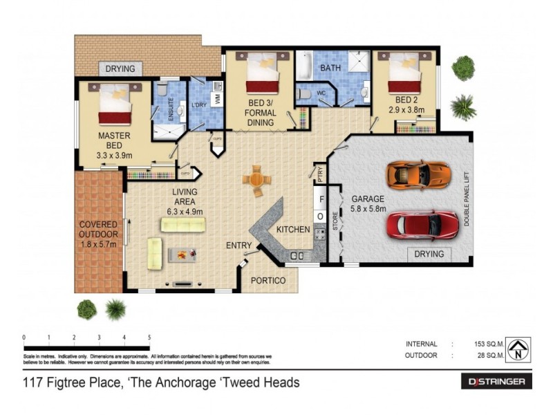 117/1 Figtree Gate, Harbour Drive, Tweed Heads NSW 2485 Floorplan