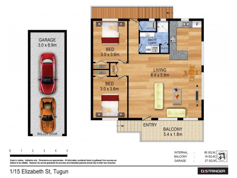 1/15 Elizabeth Street, Tugun QLD 4224 Floorplan