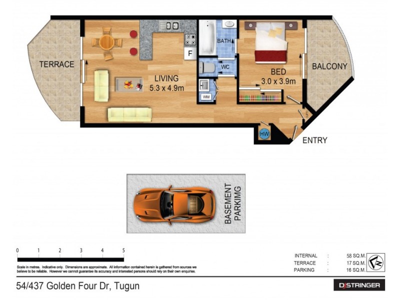 54/437 Golden Four Drive, Tugun QLD 4224 Floorplan