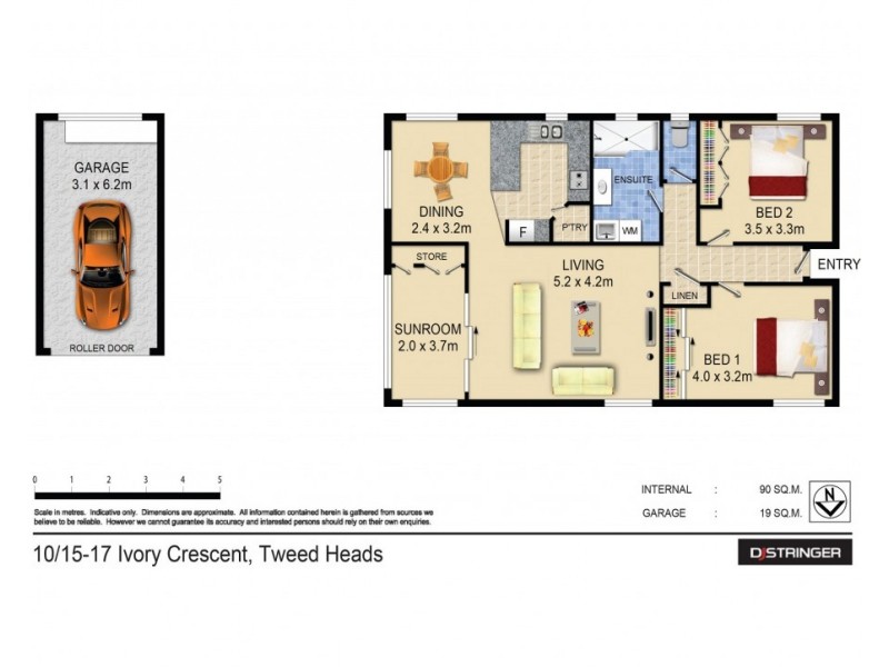 10/15-17 Ivory Crescent, Tweed Heads NSW 2485 Floorplan