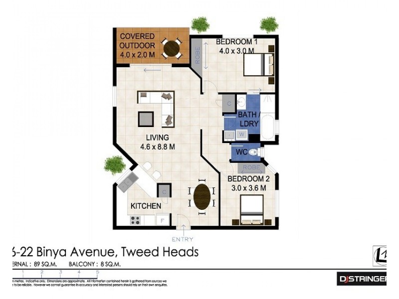 36/22 Binya Avenue, Tweed Heads NSW 2485 Floorplan