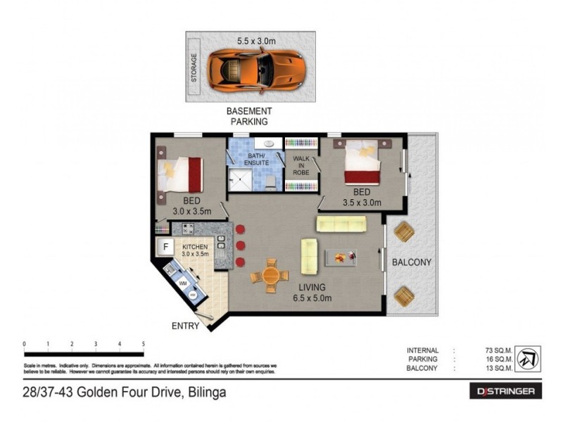 28/37-43 `Bila Vista’ – Golden Four Drive, Bilinga QLD 4225 Floorplan