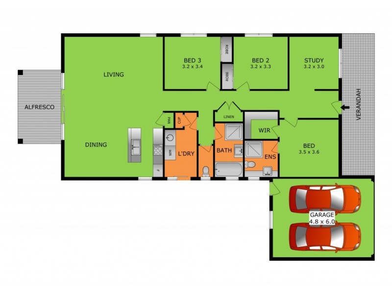 48 Pickworth Drive, Leopold VIC 3224 Floorplan