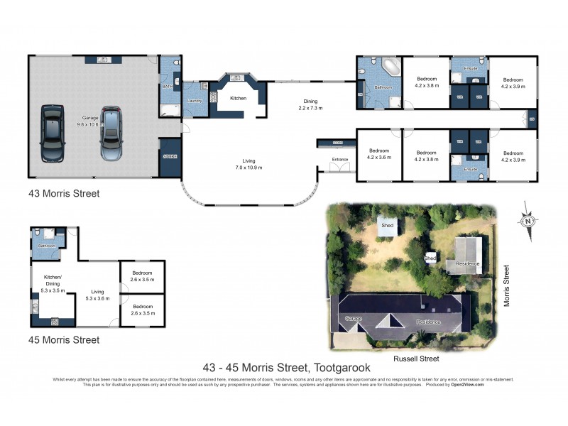 43 & 45 Morris St, Tootgarook VIC 3941 Floorplan