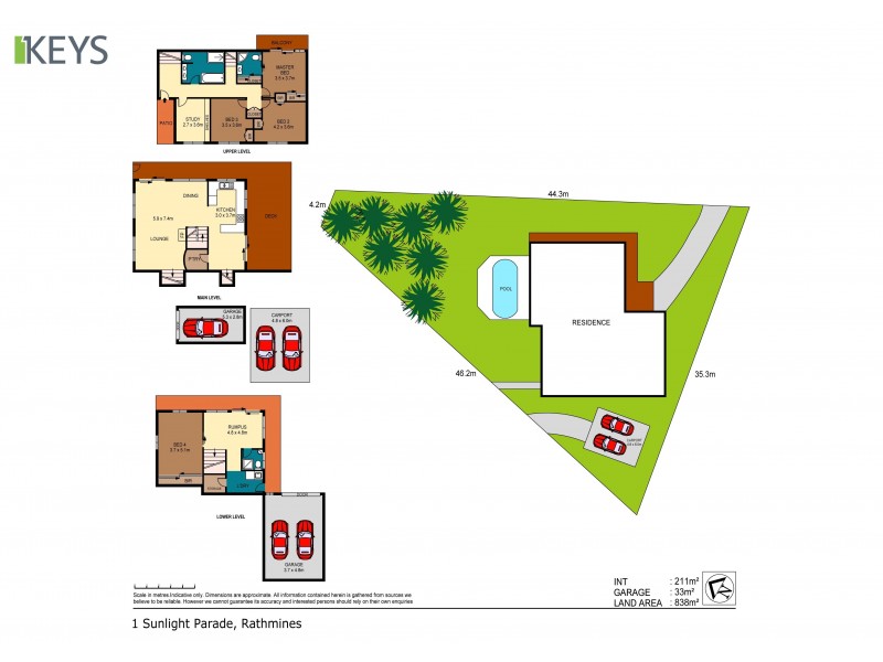 1 Sunlight Parade, Rathmines NSW 2283 Floorplan