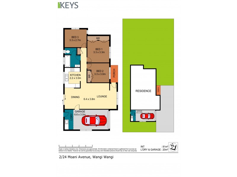 2/24 Moani Street, Wangi Wangi NSW 2267 Floorplan