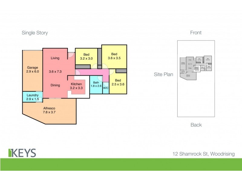12 Shamrock Close, Woodrising NSW 2284 Floorplan