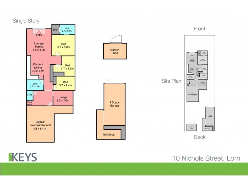 10 Nichols Street, Lorn NSW 2320 Floorplan