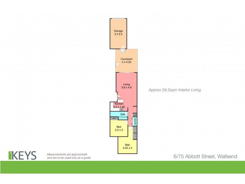 6/75 Abbott Street, Wallsend NSW 2287 Floorplan