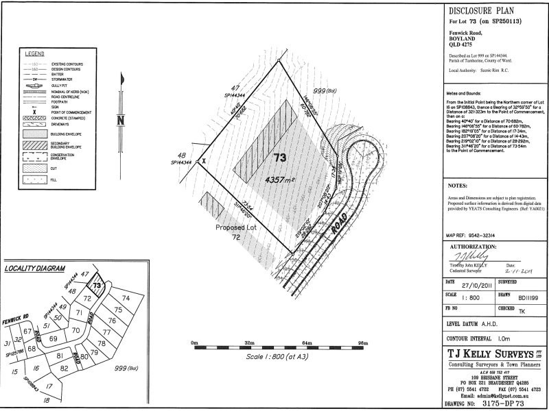Lot 73, 00 Fenwick Road,, Boyland QLD 4275