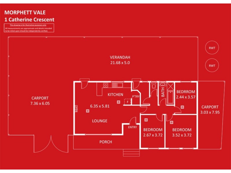 1 Catherine Crescent, Morphett Vale SA 5162 Floorplan