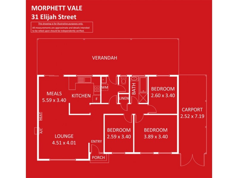 31 Elijah Street, Morphett Vale SA 5162 Floorplan