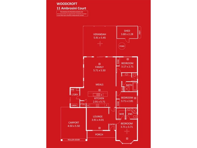 11 Ambrosini Court, Woodcroft SA 5162 Floorplan