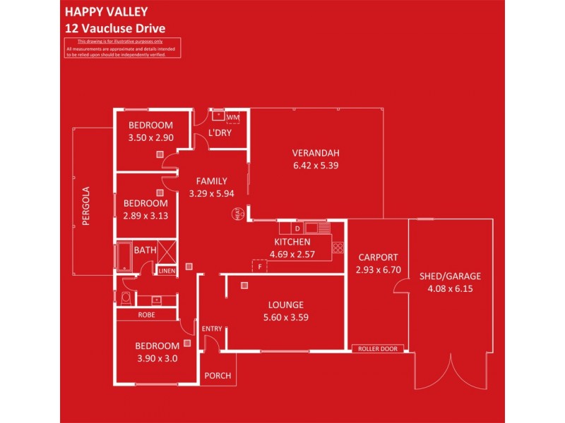 12 Vaucluse Drive, Happy Valley SA 5159 Floorplan