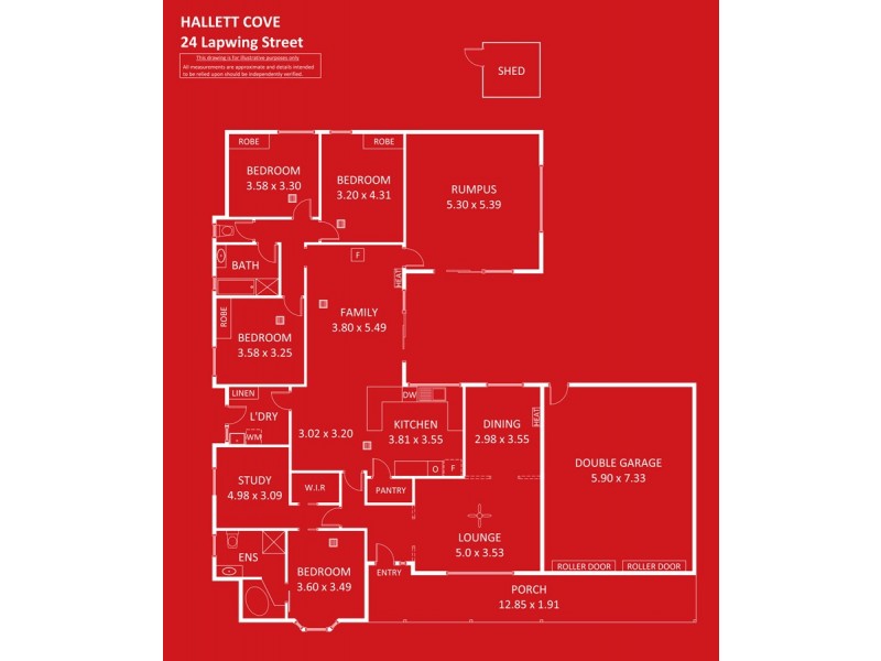 24 Lapwing Street, Hallett Cove SA 5158 Floorplan