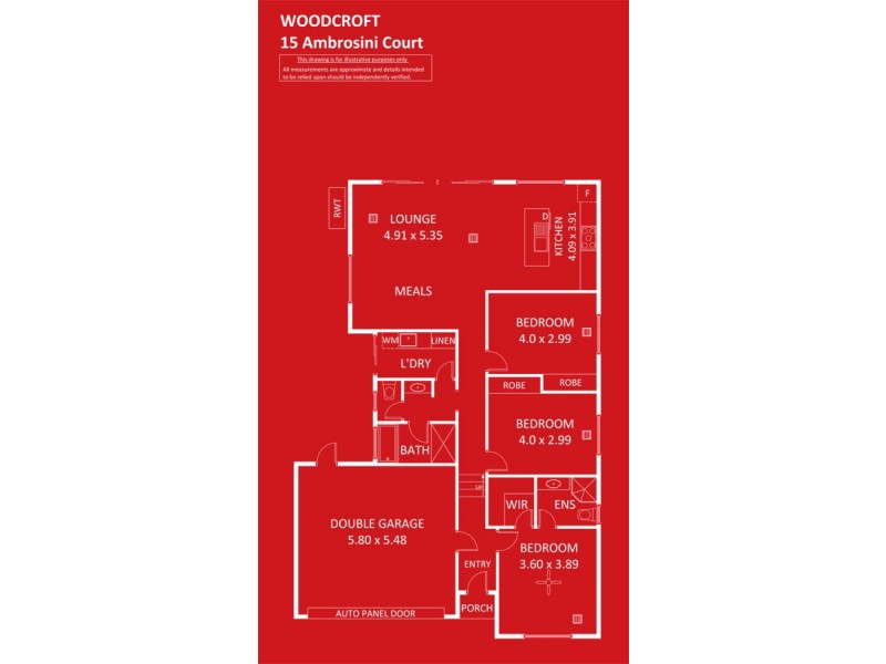 15 Ambrosini Court, Woodcroft SA 5162 Floorplan