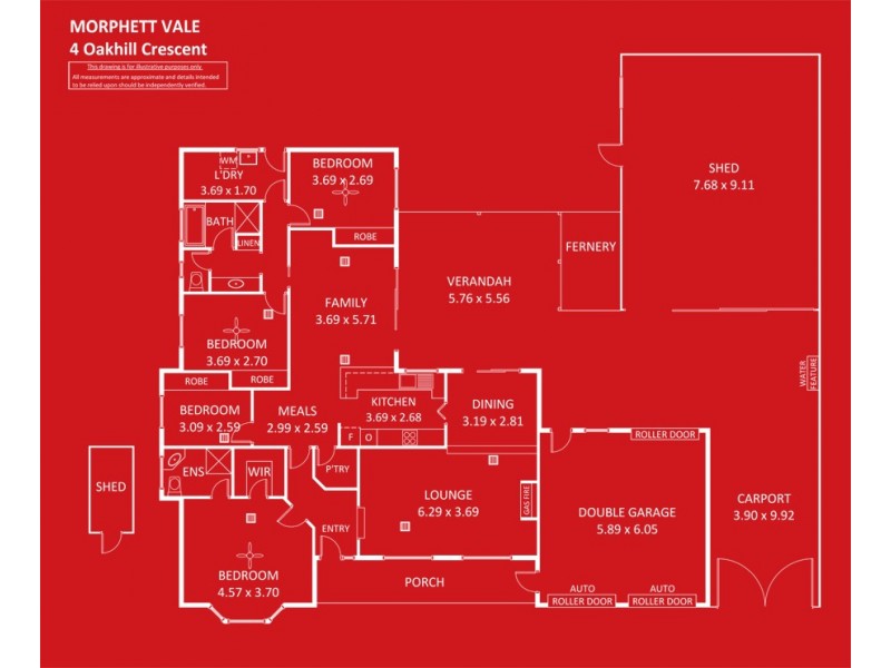 4 Oakhill Crescent, Morphett Vale SA 5162 Floorplan