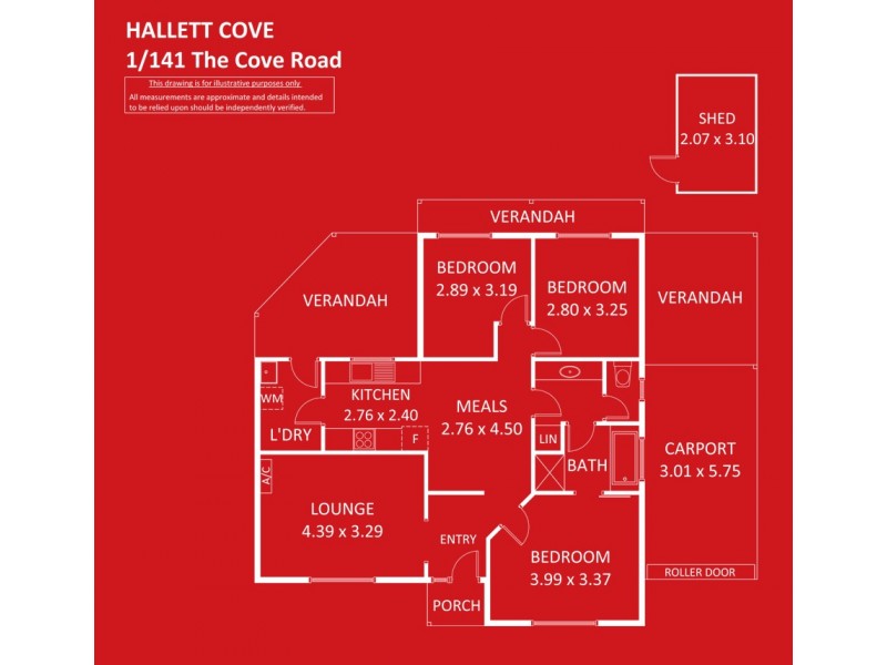 1/141 The Cove Road, Hallett Cove SA 5158 Floorplan