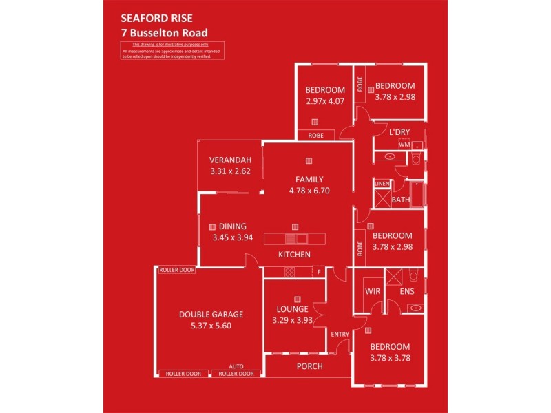 7 Busselton Road, Seaford Rise SA 5169 Floorplan