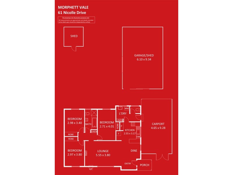 61 Nicolle Drive, Morphett Vale SA 5162 Floorplan