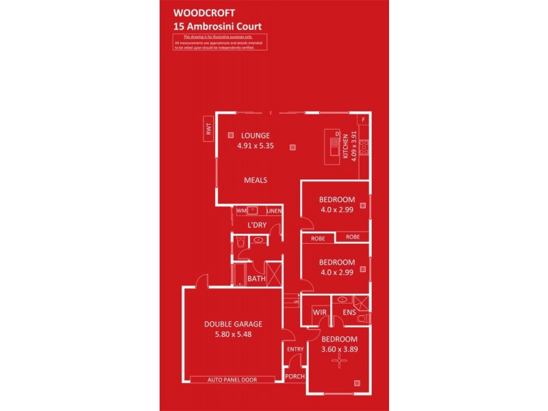 15 Ambrosini Court, Woodcroft SA 5162 Floorplan