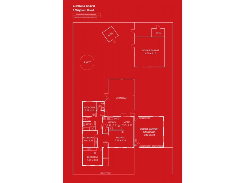 1 Wigham Road, Aldinga Beach SA 5173 Floorplan