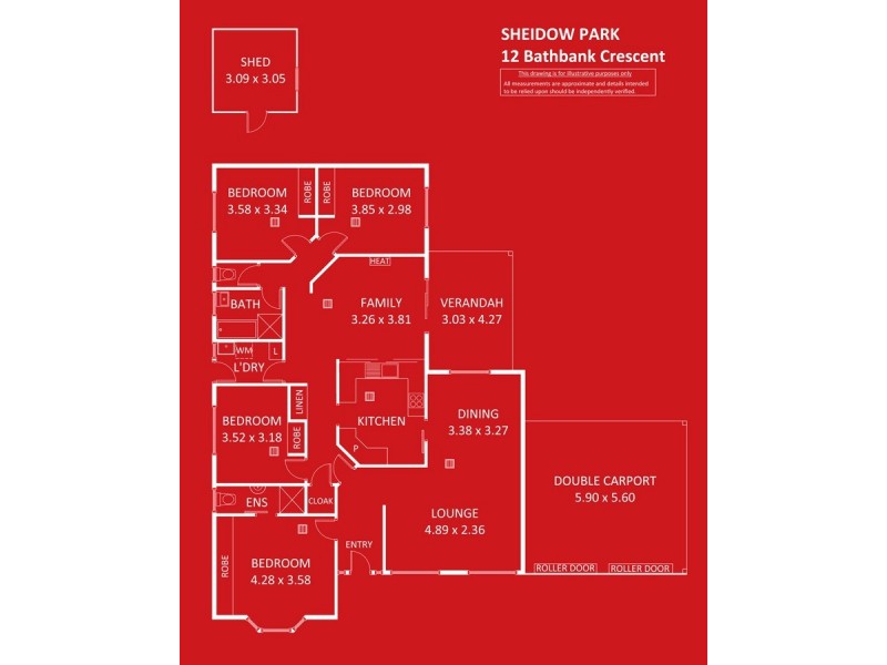 12 Bathbank Crescent, Sheidow Park SA 5158 Floorplan