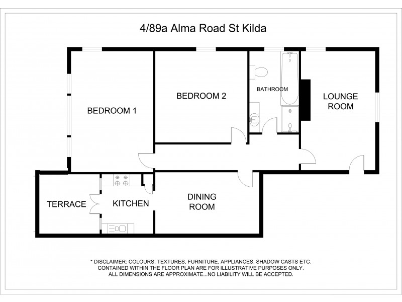 4/89A Alma Road, St Kilda VIC 3182 Floorplan