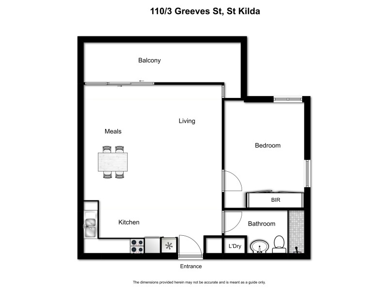 110/3 Greeves Street, St Kilda VIC 3182 Floorplan