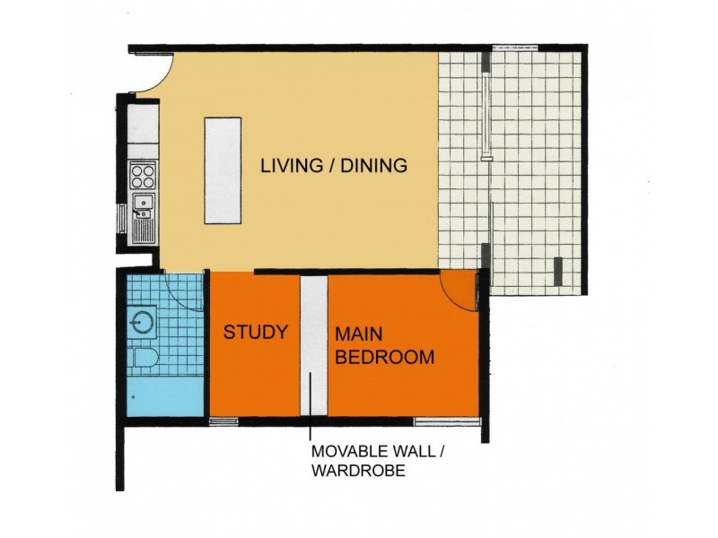504/5 Greeves Street, St Kilda VIC 3182 Floorplan