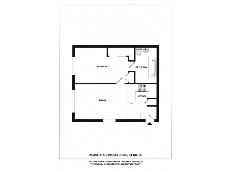 29/350 Beaconsfield Parade, St Kilda VIC 3182 Floorplan