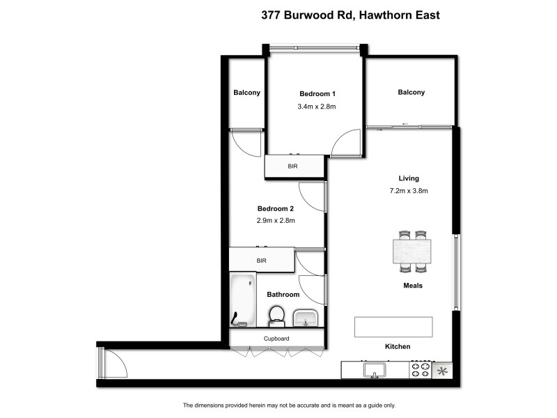 1003/377 Burwood Road, Hawthorn VIC 3122 Floorplan