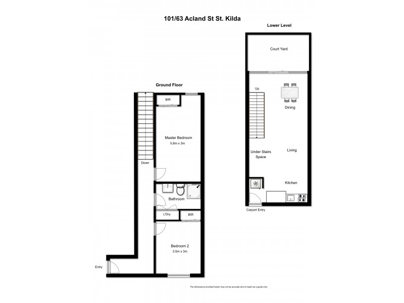 101/63 Acland Street, St Kilda VIC 3182 Floorplan