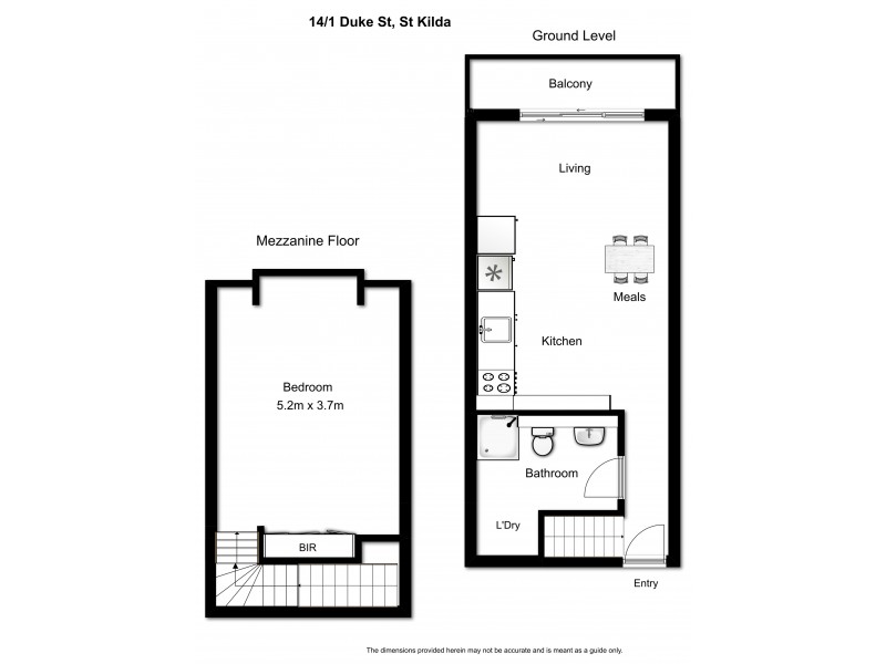 14/1 Duke Street, St Kilda VIC 3182 Floorplan