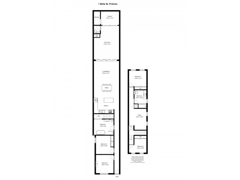 1 Bella Street, Prahran VIC 3181 Floorplan