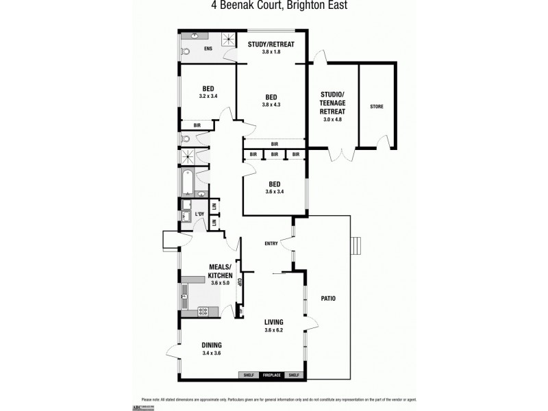 4 Beenak Avenue, Brighton East VIC 3187 Floorplan