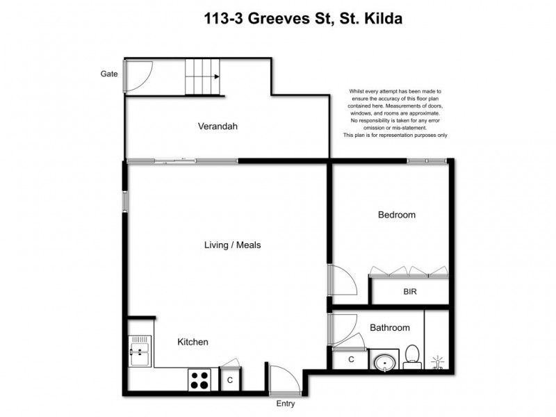 113/3 Greeves Street, St Kilda VIC 3182 Floorplan